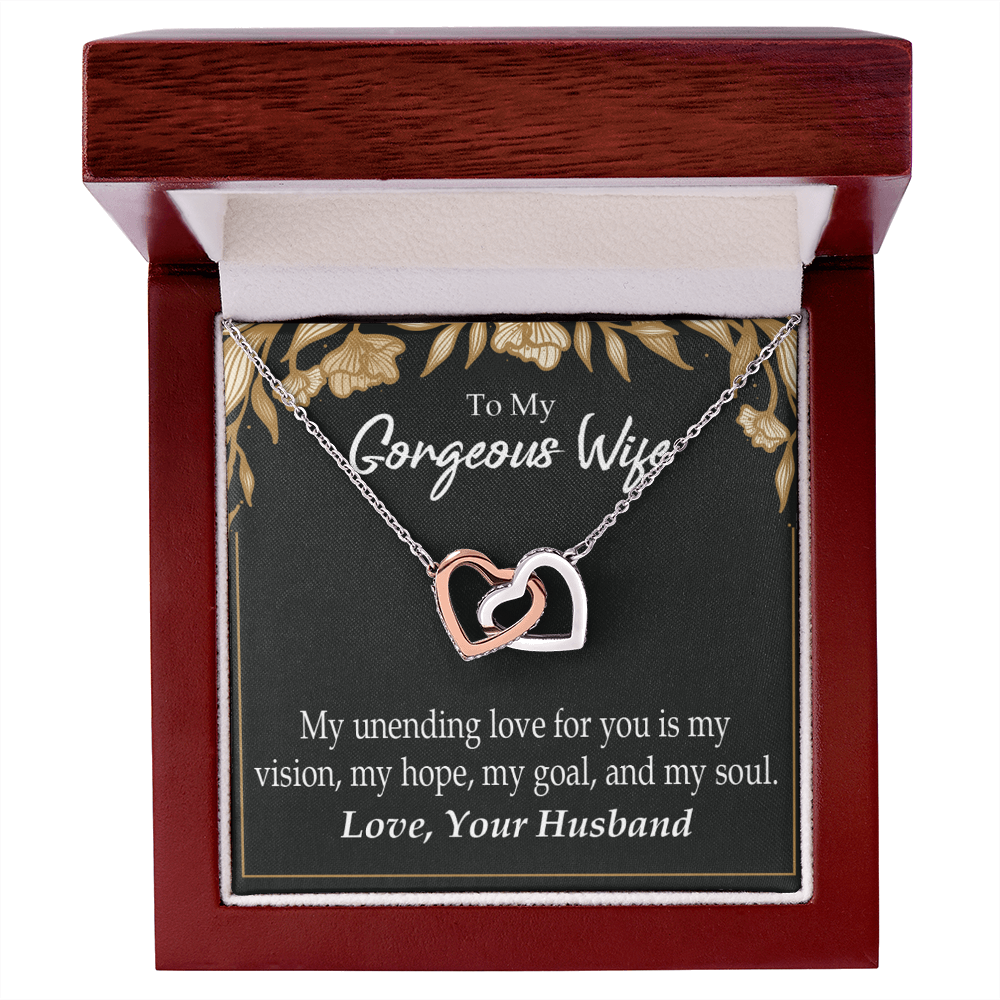 To My Wife My Unending Love For You Inseparable Necklace-Express Your Love Gifts