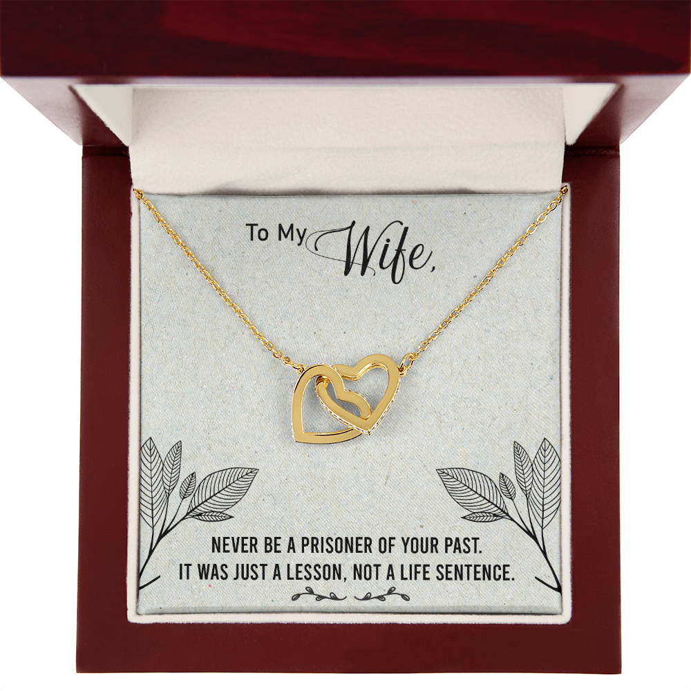 To My Wife Never Be a Prisoner Inseparable Necklace-Express Your Love Gifts