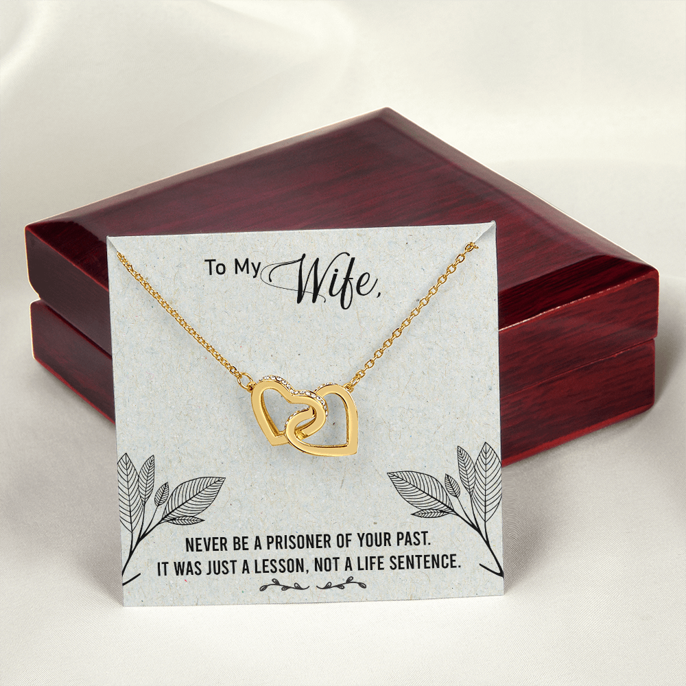 To My Wife Never Be a Prisoner Inseparable Necklace-Express Your Love Gifts