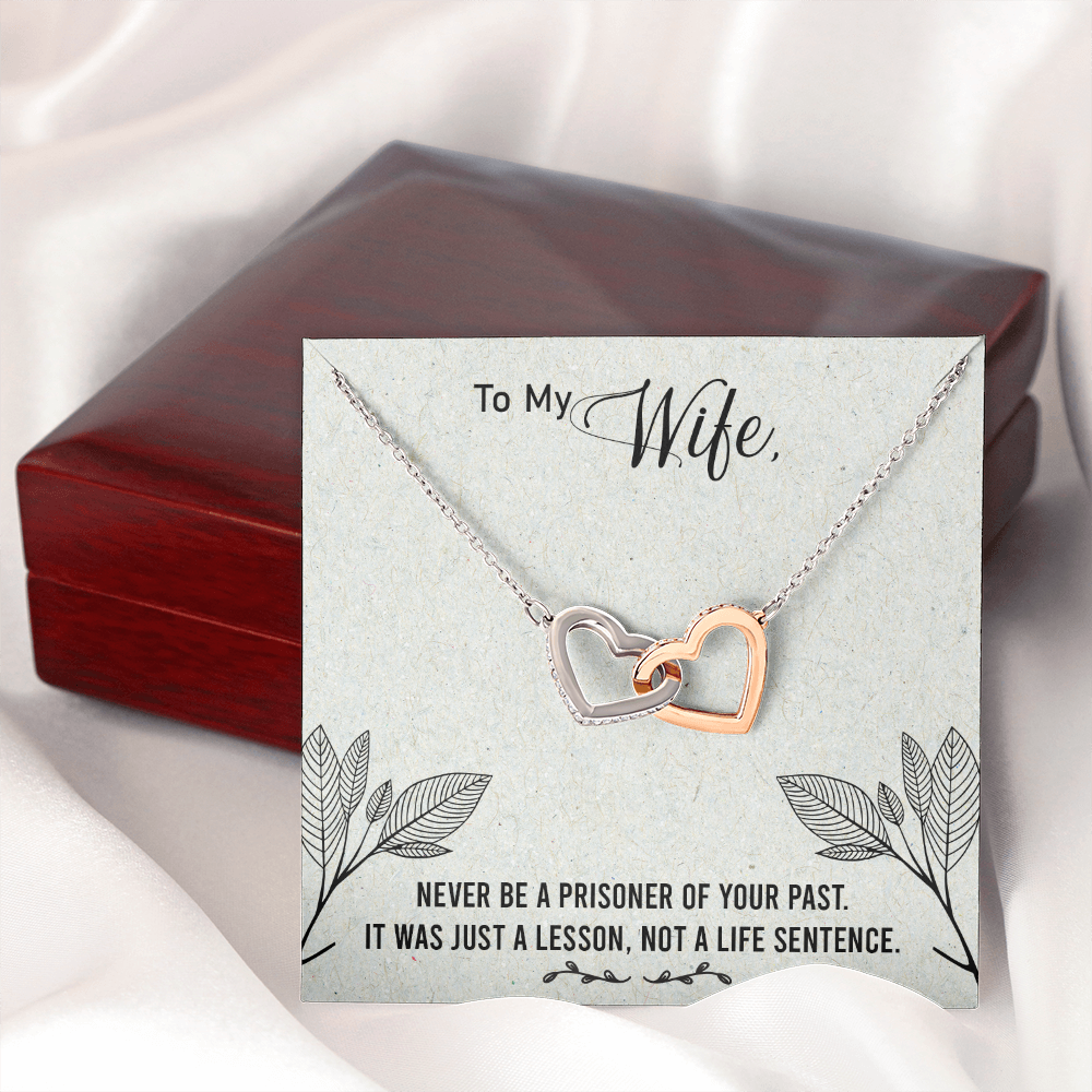 To My Wife Never Be a Prisoner Inseparable Necklace-Express Your Love Gifts