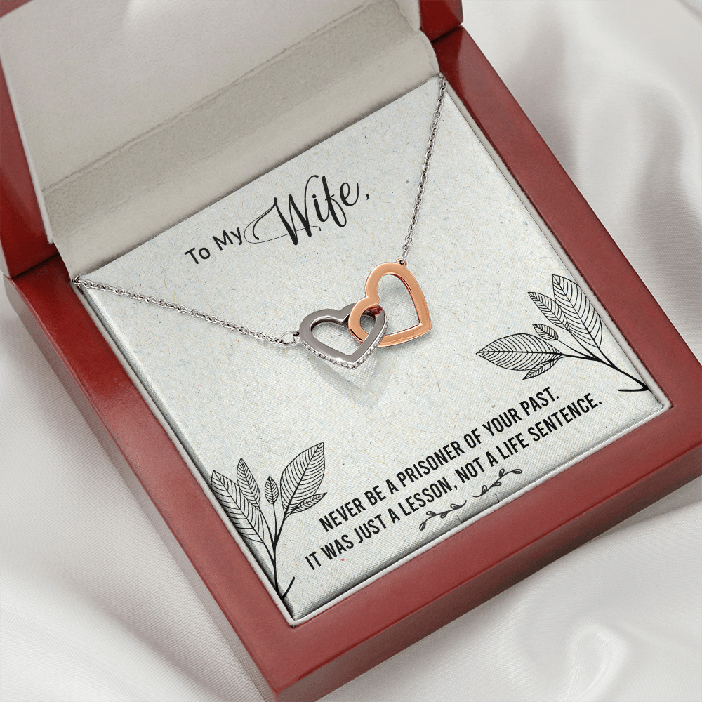 To My Wife Never Be a Prisoner Inseparable Necklace-Express Your Love Gifts