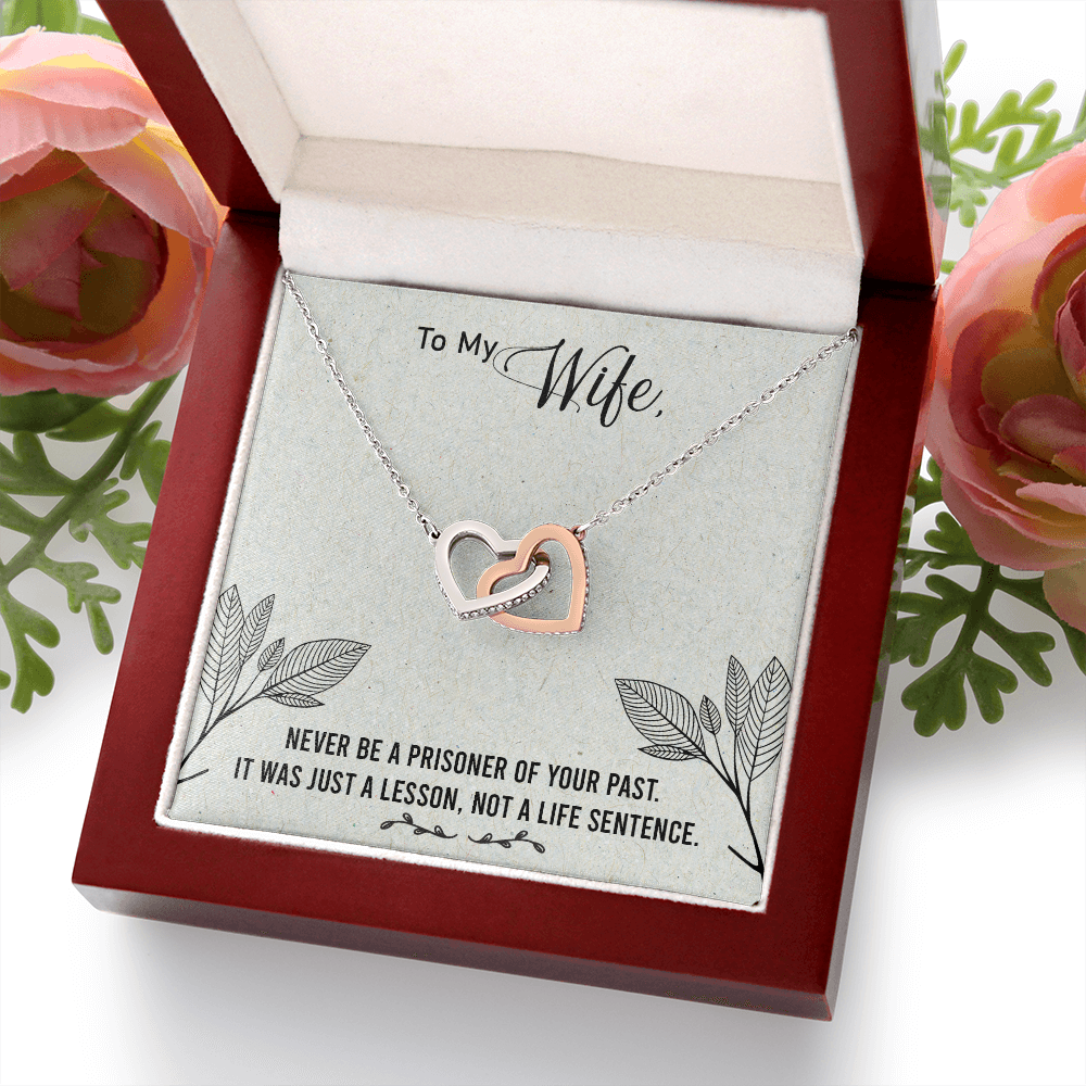 To My Wife Never Be a Prisoner Inseparable Necklace-Express Your Love Gifts