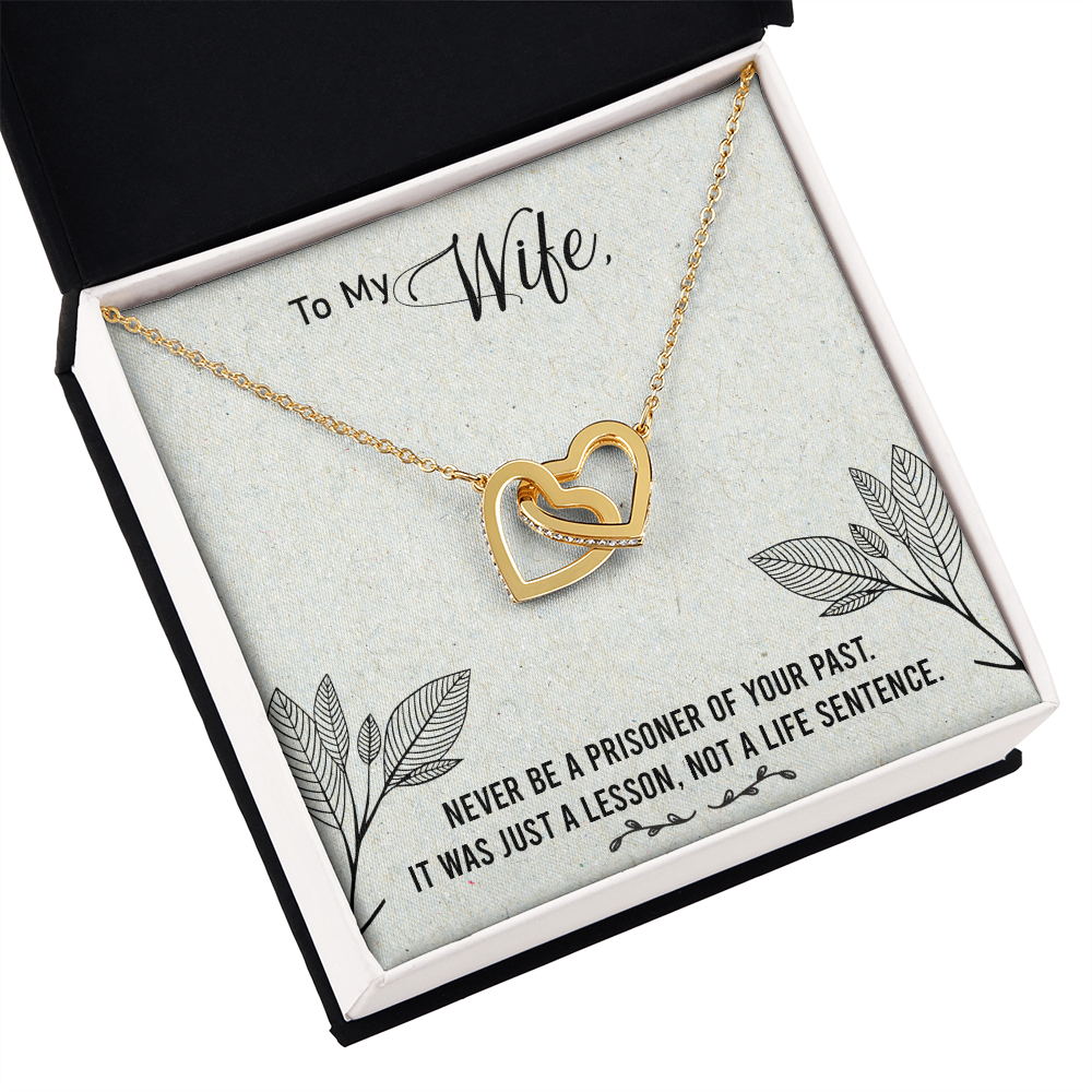 To My Wife Never Be a Prisoner Inseparable Necklace-Express Your Love Gifts