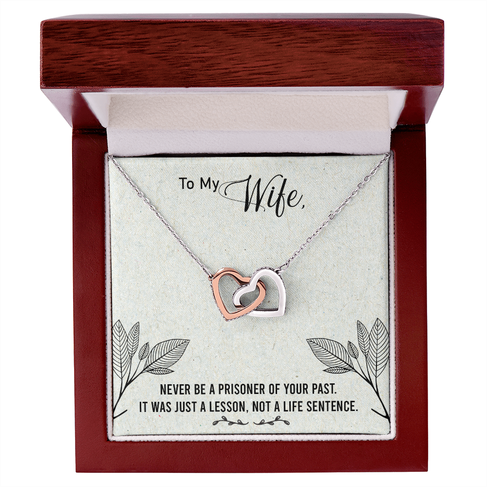 To My Wife Never Be a Prisoner Inseparable Necklace-Express Your Love Gifts