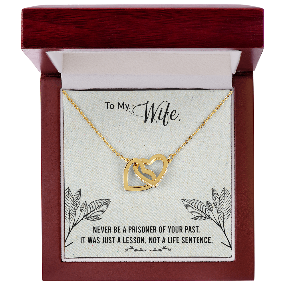 To My Wife Never Be a Prisoner Inseparable Necklace-Express Your Love Gifts