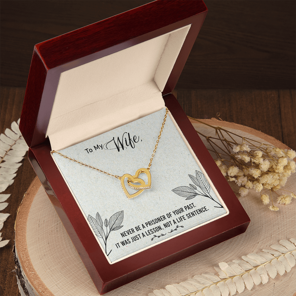 To My Wife Never Be a Prisoner Inseparable Necklace-Express Your Love Gifts