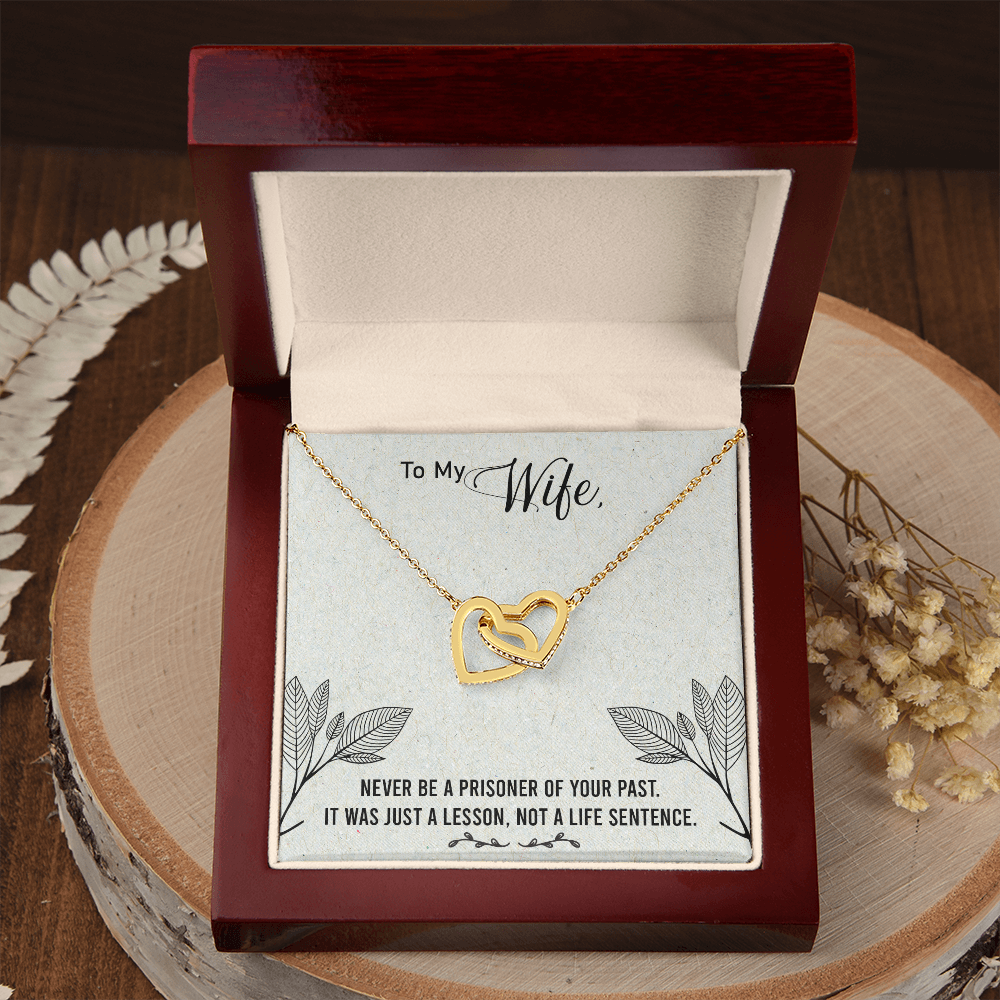 To My Wife Never Be a Prisoner Inseparable Necklace-Express Your Love Gifts