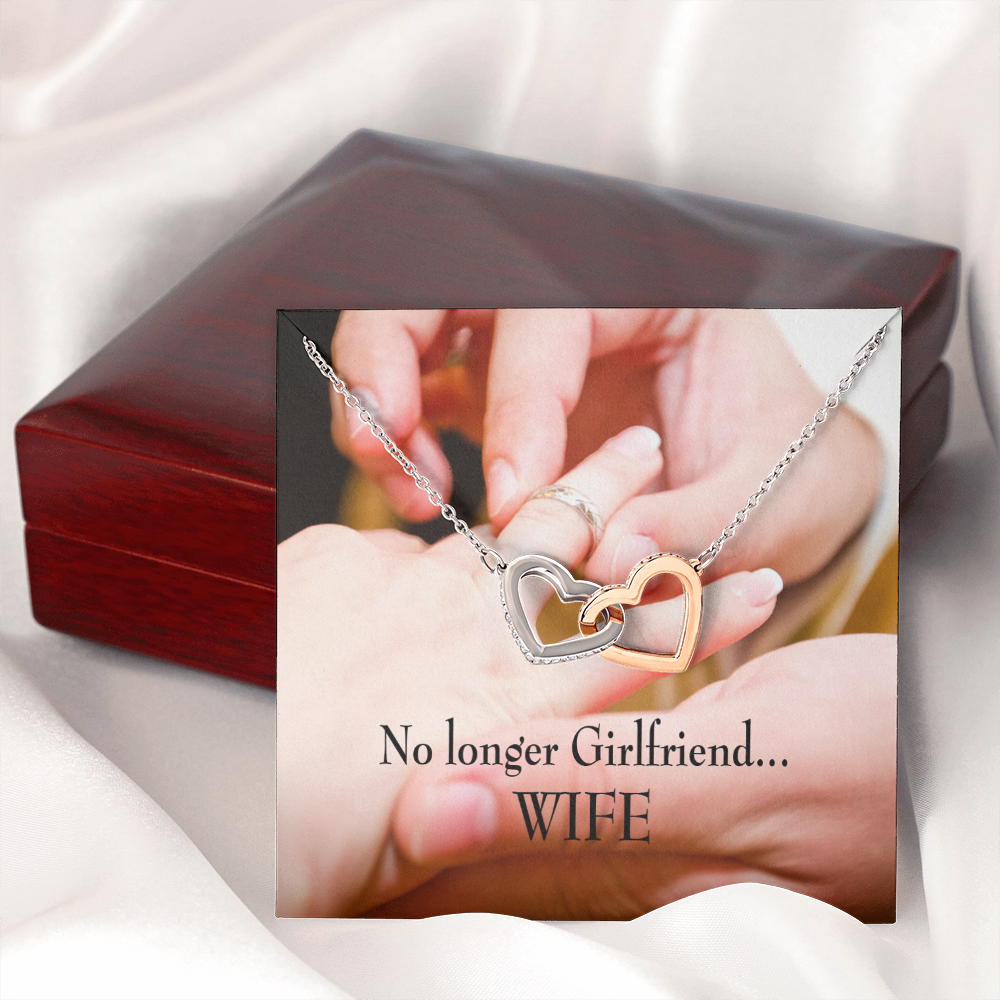 To My Wife No Longer Girlfriend Inseparable Necklace-Express Your Love Gifts