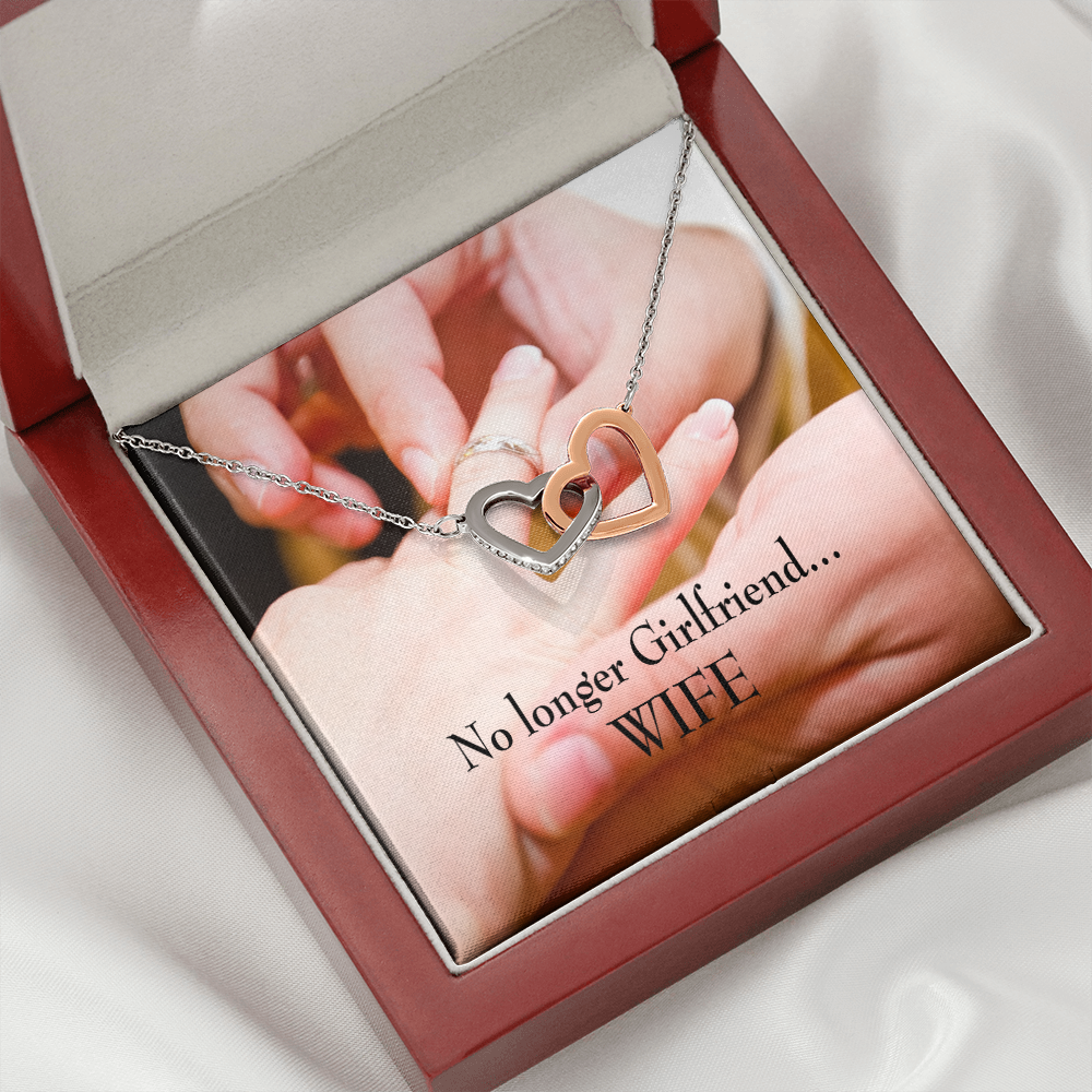 To My Wife No Longer Girlfriend Inseparable Necklace-Express Your Love Gifts