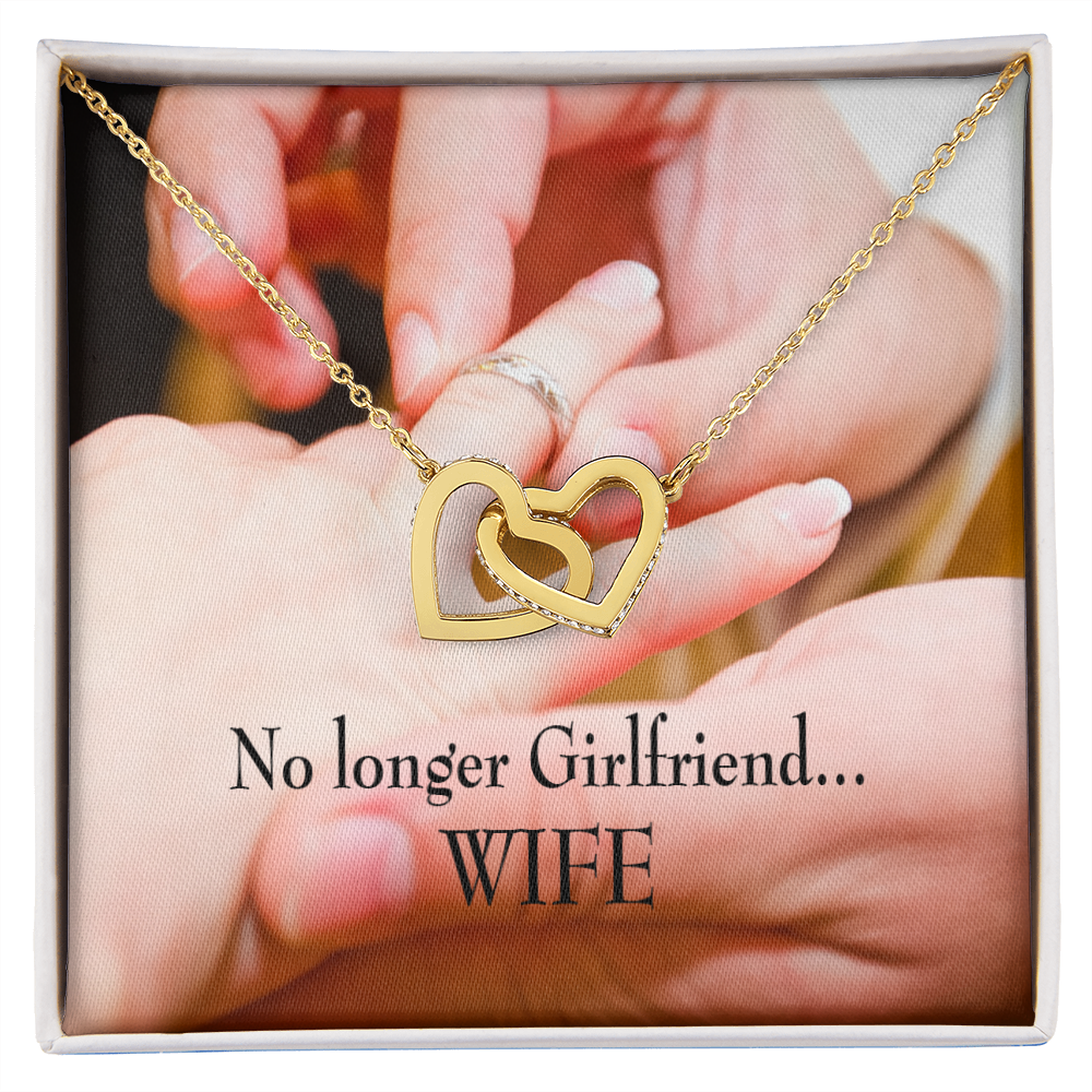 To My Wife No Longer Girlfriend Inseparable Necklace-Express Your Love Gifts