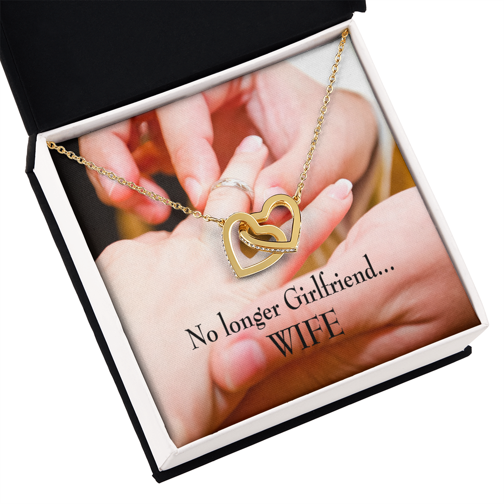 To My Wife No Longer Girlfriend Inseparable Necklace-Express Your Love Gifts