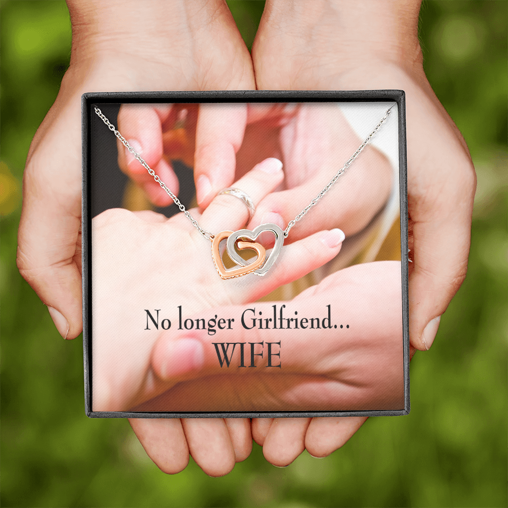 To My Wife No Longer Girlfriend Inseparable Necklace-Express Your Love Gifts