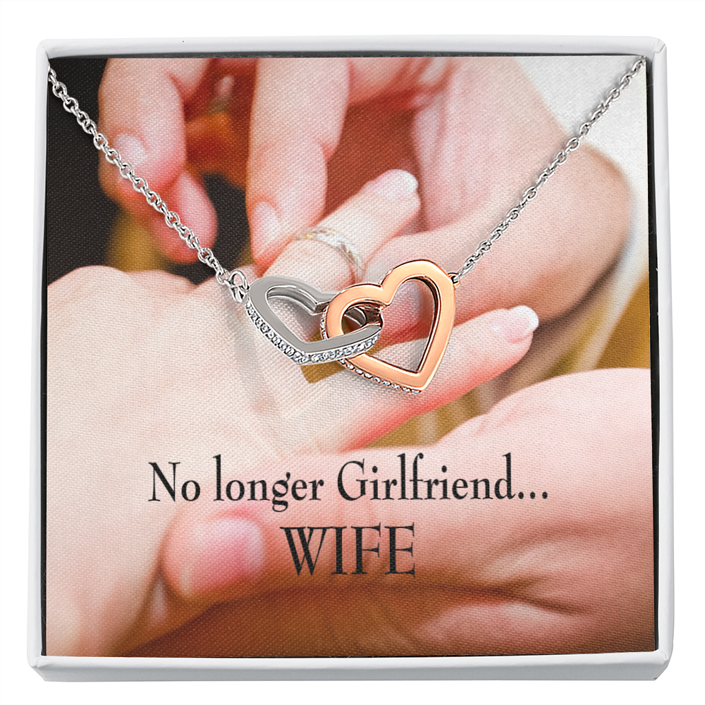 To My Wife No Longer Girlfriend Inseparable Necklace-Express Your Love Gifts