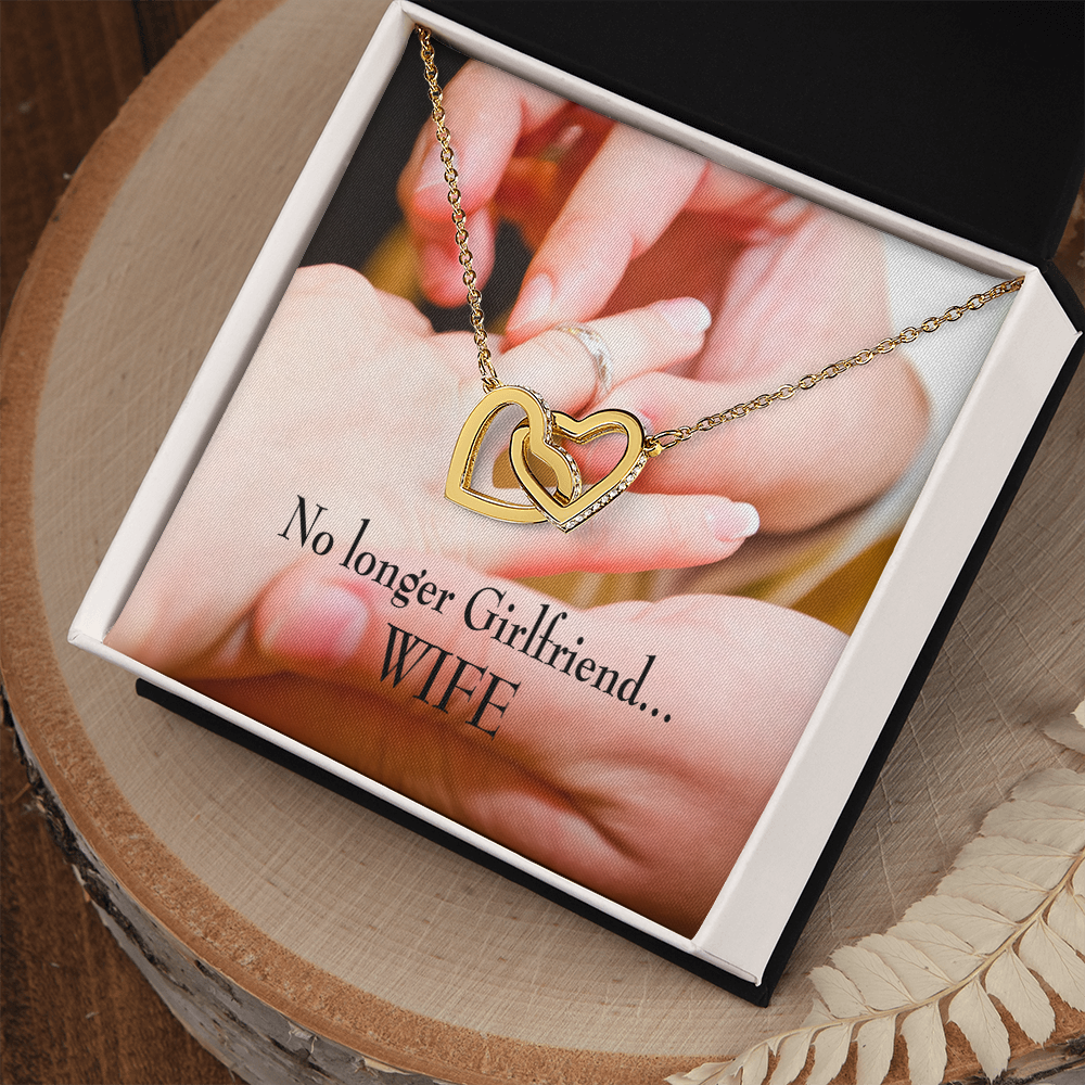 To My Wife No Longer Girlfriend Inseparable Necklace-Express Your Love Gifts