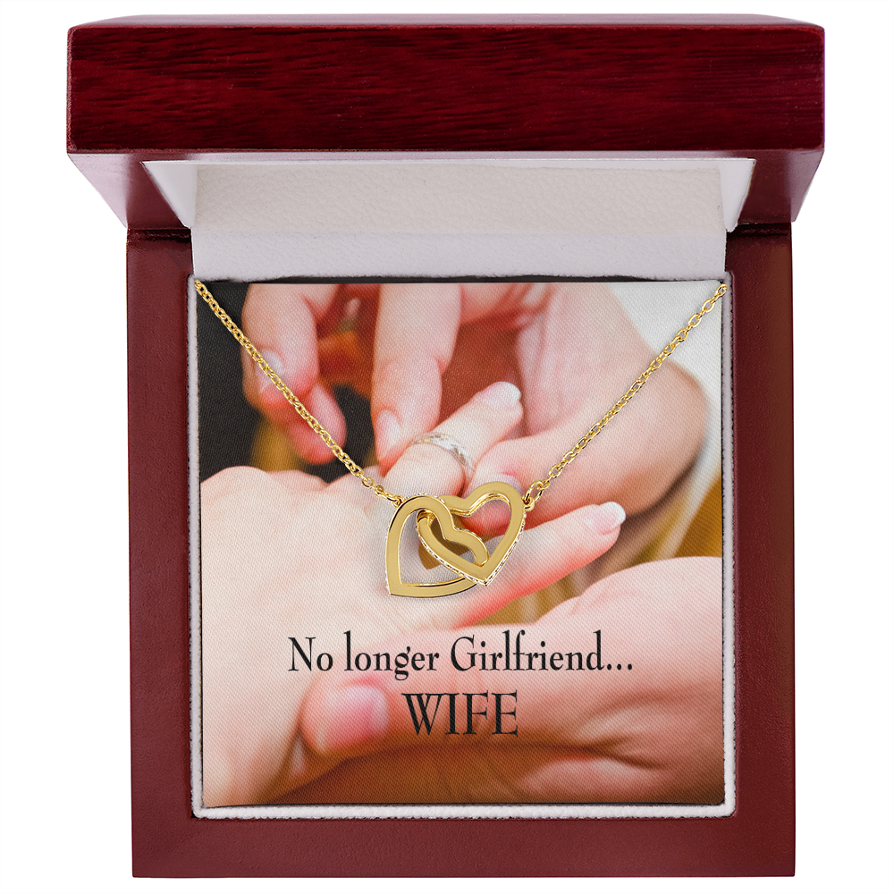 To My Wife No Longer Girlfriend Inseparable Necklace-Express Your Love Gifts