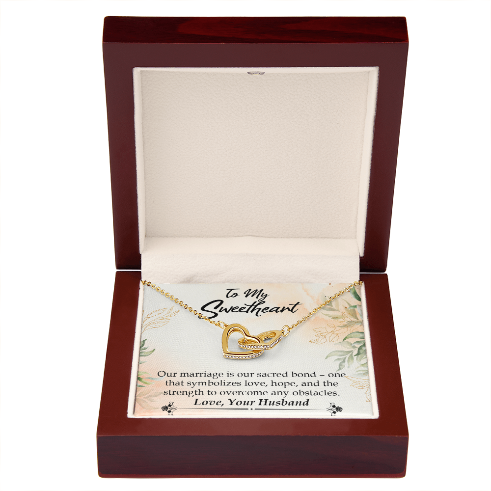 To My Wife Our Marriage is Our Sacred Bond Inseparable Necklace-Express Your Love Gifts