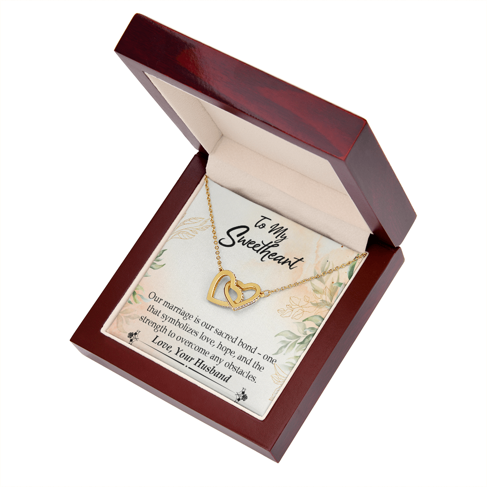 To My Wife Our Marriage is Our Sacred Bond Inseparable Necklace-Express Your Love Gifts