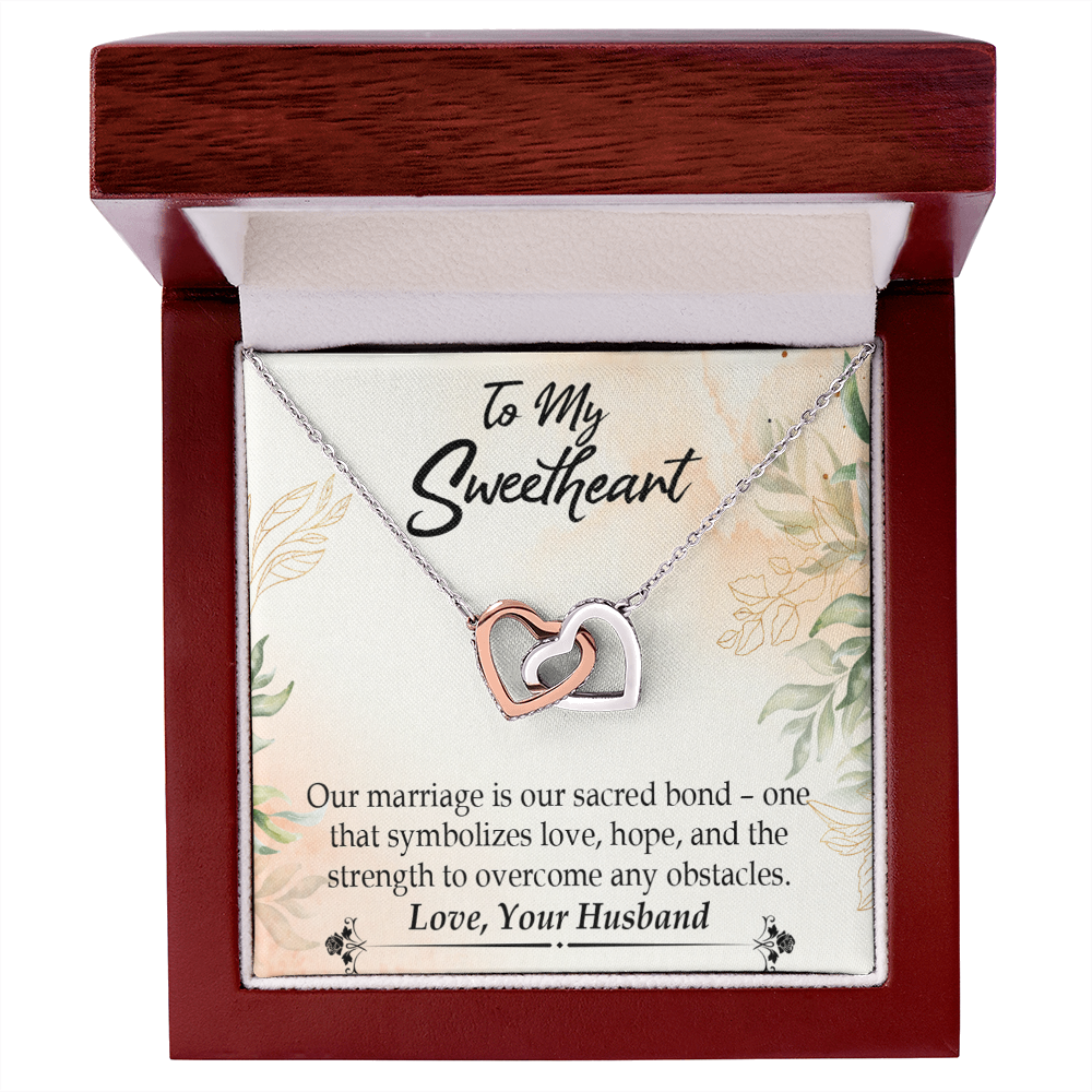 To My Wife Our Marriage is Our Sacred Bond Inseparable Necklace-Express Your Love Gifts