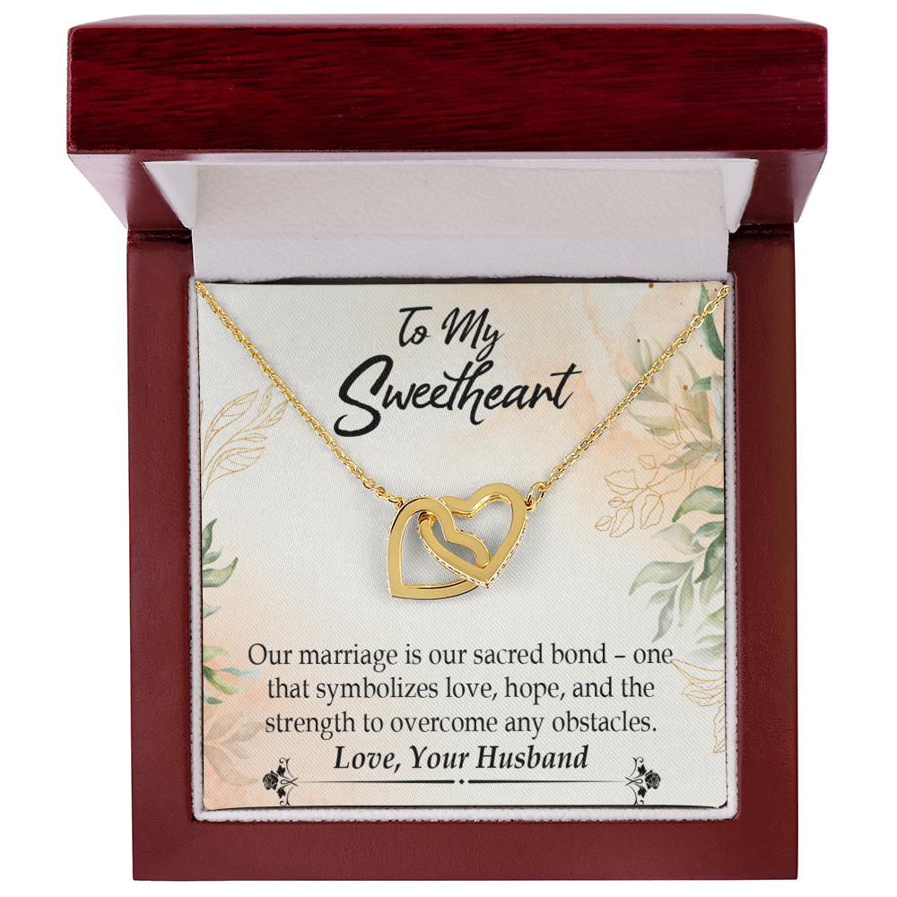 To My Wife Our Marriage is Our Sacred Bond Inseparable Necklace-Express Your Love Gifts