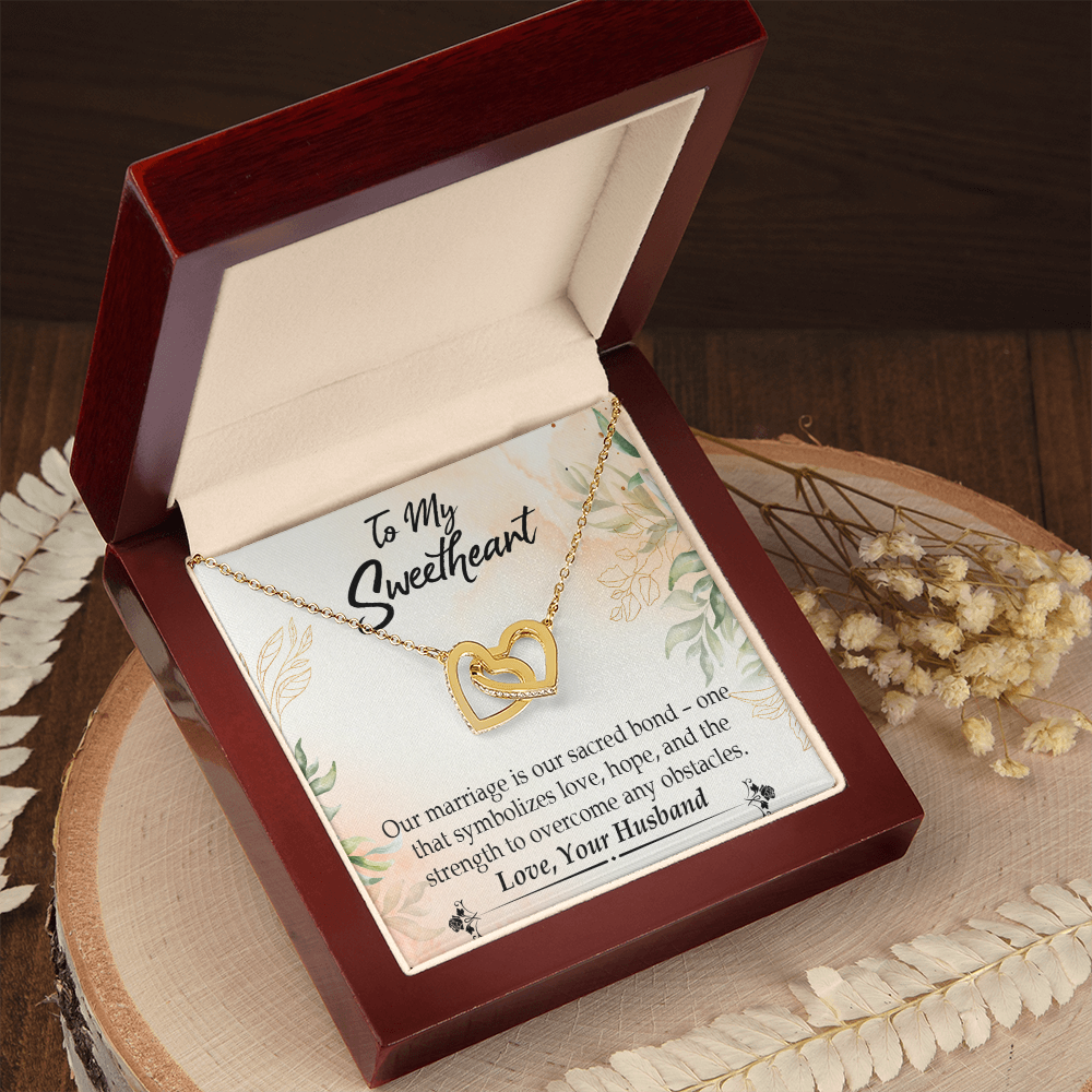 To My Wife Our Marriage is Our Sacred Bond Inseparable Necklace-Express Your Love Gifts