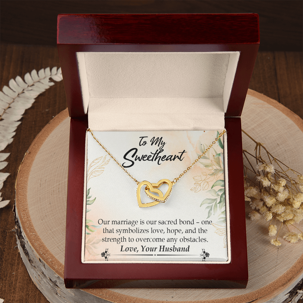 To My Wife Our Marriage is Our Sacred Bond Inseparable Necklace-Express Your Love Gifts