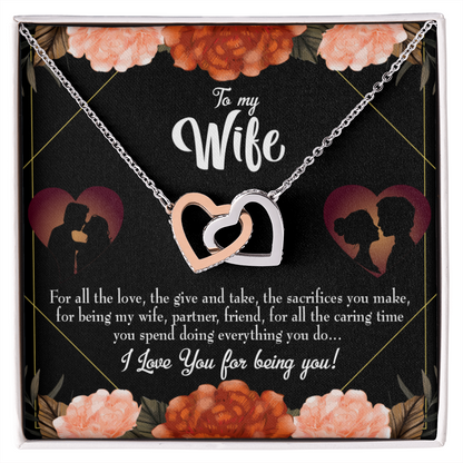 To My Wife Partner Friend Inseparable Necklace-Express Your Love Gifts