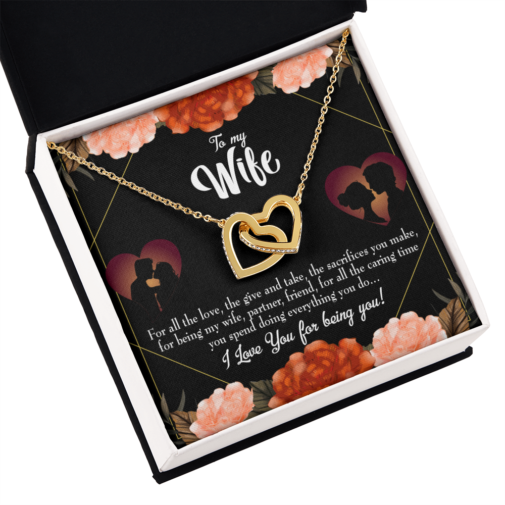 To My Wife Partner Friend Inseparable Necklace-Express Your Love Gifts