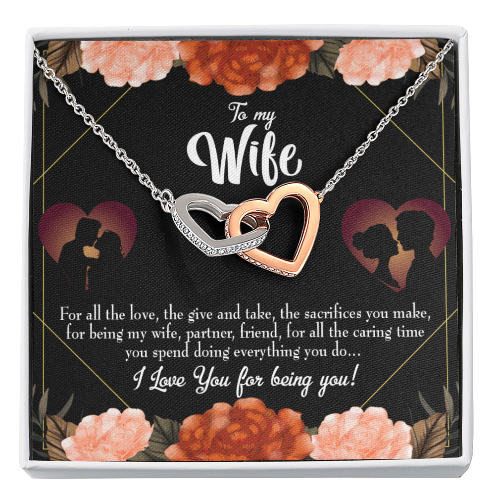 To My Wife Partner Friend Inseparable Necklace-Express Your Love Gifts