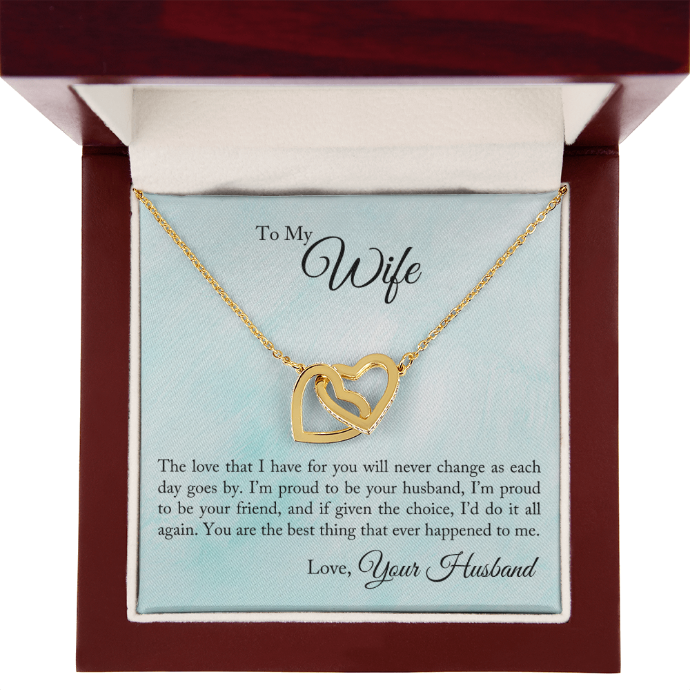 To My Wife Proud To Be Your Husband Inseparable Necklace-Express Your Love Gifts