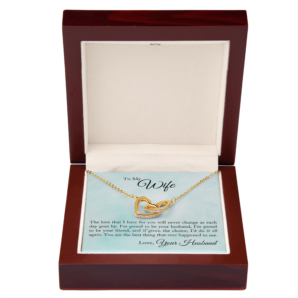 To My Wife Proud To Be Your Husband Inseparable Necklace-Express Your Love Gifts