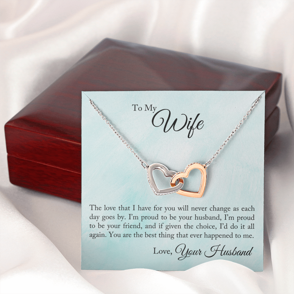 To My Wife Proud To Be Your Husband Inseparable Necklace-Express Your Love Gifts