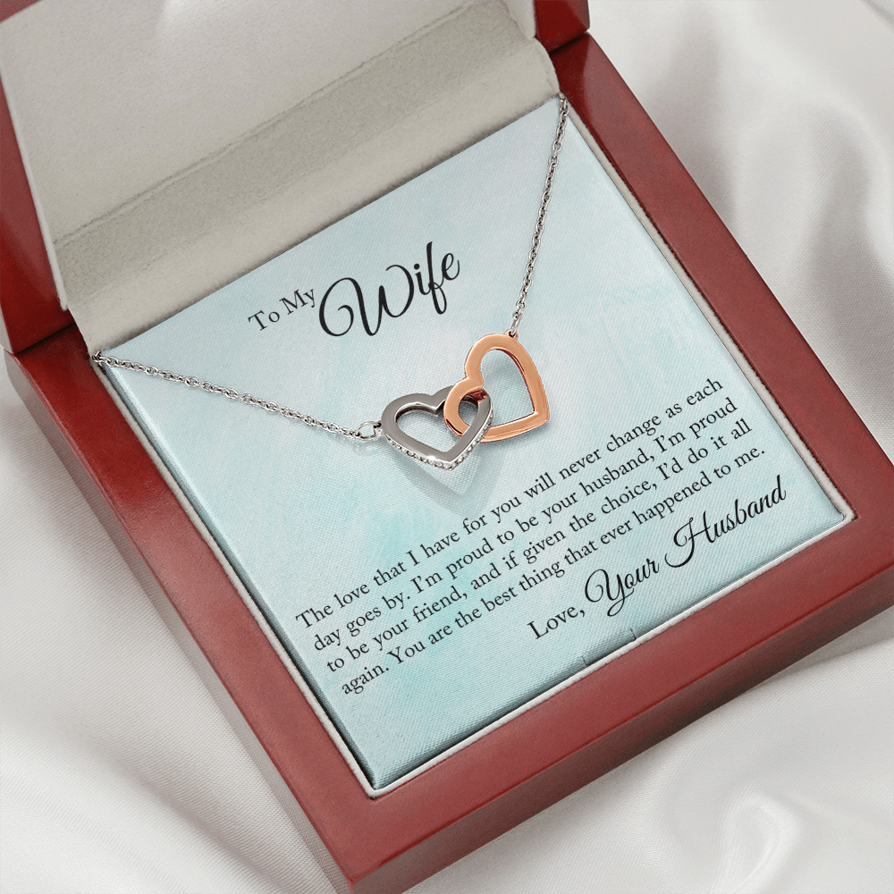 To My Wife Proud To Be Your Husband Inseparable Necklace-Express Your Love Gifts