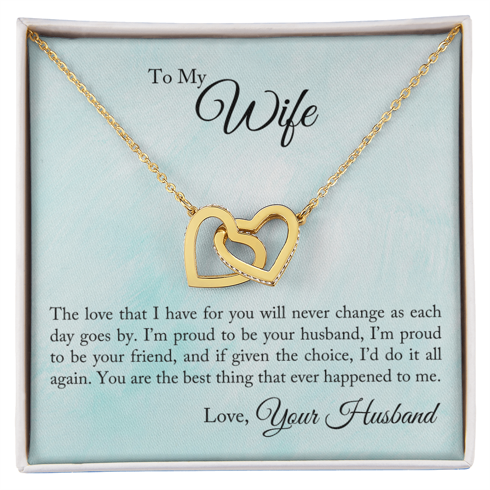 To My Wife Proud To Be Your Husband Inseparable Necklace-Express Your Love Gifts