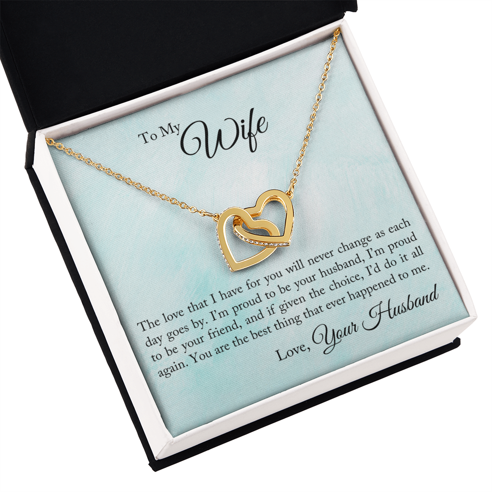 To My Wife Proud To Be Your Husband Inseparable Necklace-Express Your Love Gifts