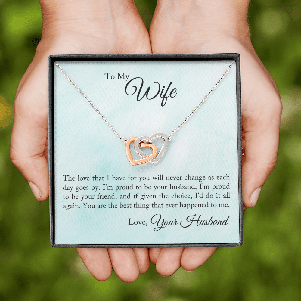 To My Wife Proud To Be Your Husband Inseparable Necklace-Express Your Love Gifts