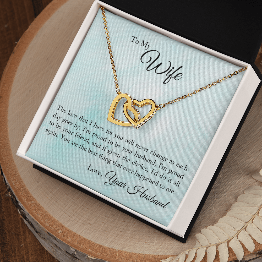 To My Wife Proud To Be Your Husband Inseparable Necklace-Express Your Love Gifts