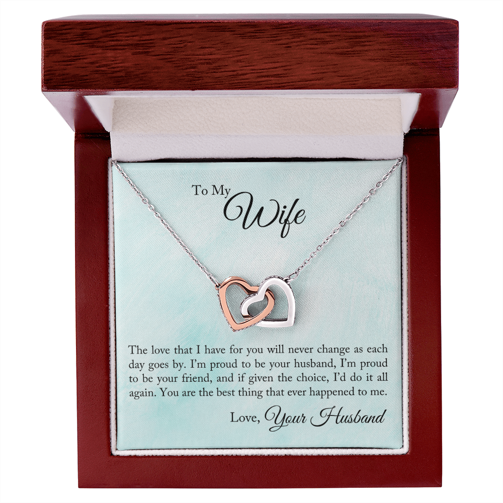 To My Wife Proud To Be Your Husband Inseparable Necklace-Express Your Love Gifts