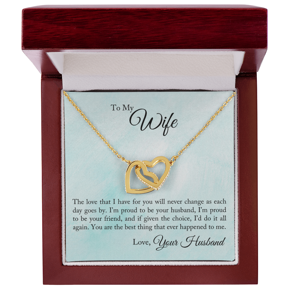 To My Wife Proud To Be Your Husband Inseparable Necklace-Express Your Love Gifts