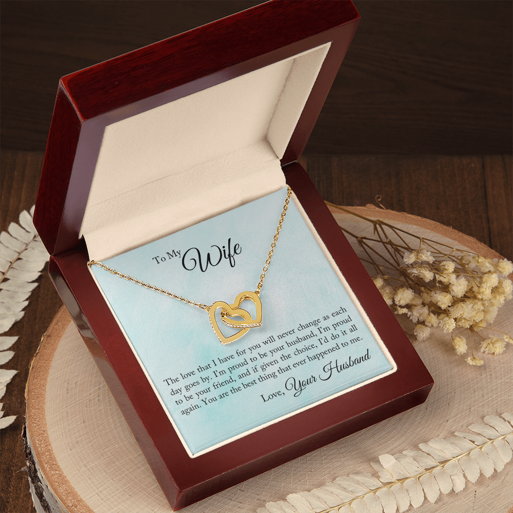 To My Wife Proud To Be Your Husband Inseparable Necklace-Express Your Love Gifts