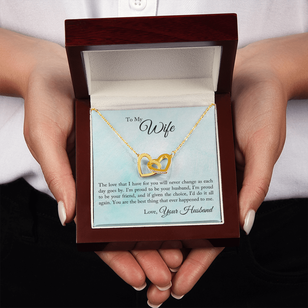 To My Wife Proud To Be Your Husband Inseparable Necklace-Express Your Love Gifts