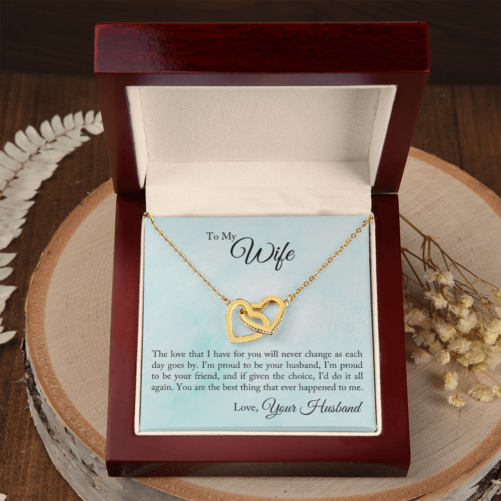 To My Wife Proud To Be Your Husband Inseparable Necklace-Express Your Love Gifts