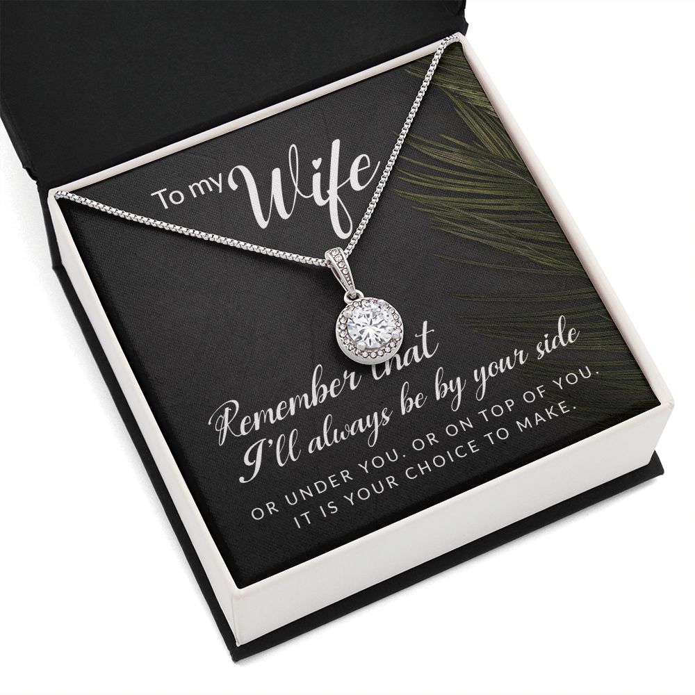To My Wife Remember That I'll Always Eternal Hope Necklace Message Card-Express Your Love Gifts