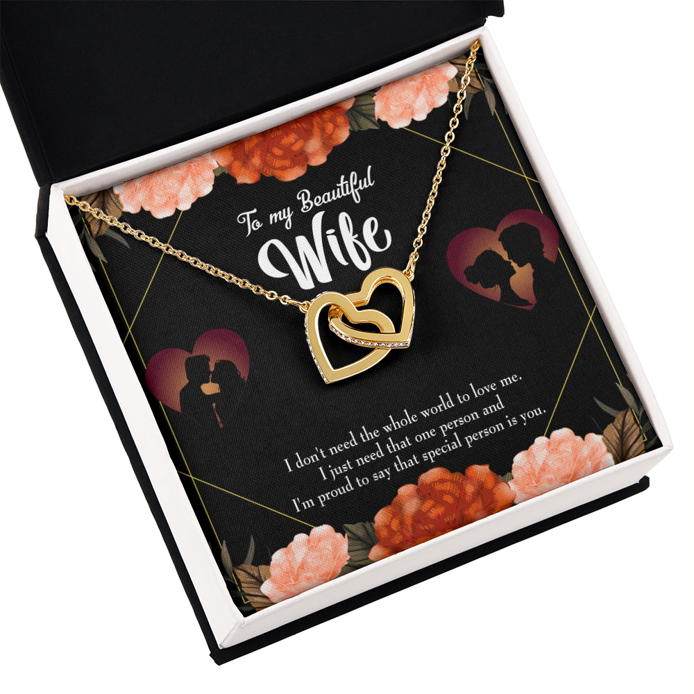 To My Wife Special Person Dark Inseparable Necklace-Express Your Love Gifts