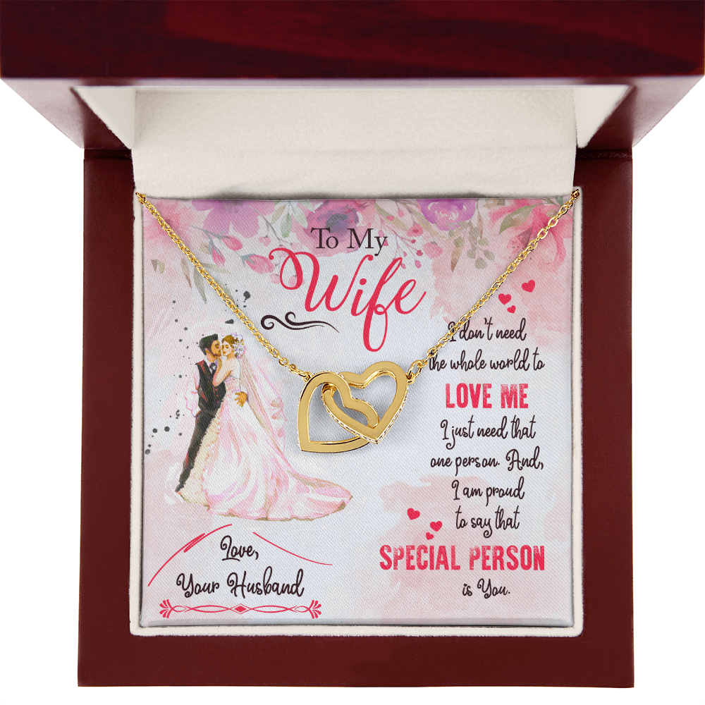 To My Wife Special Person Inseparable Necklace-Express Your Love Gifts