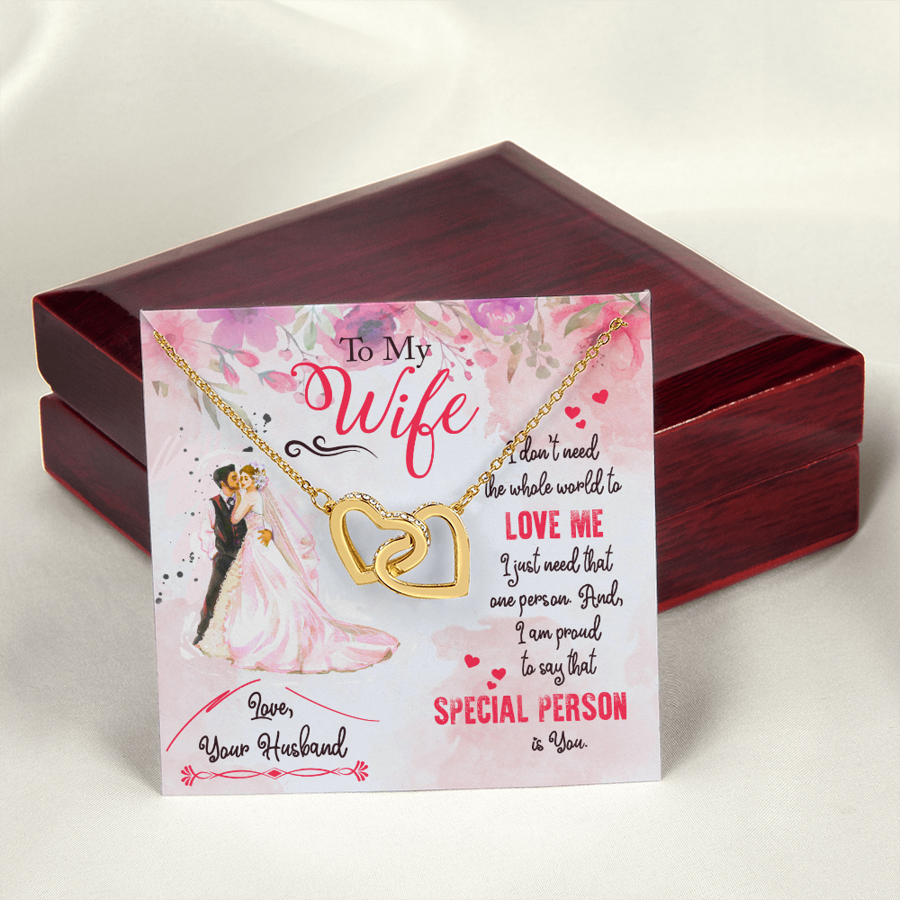 To My Wife Special Person Inseparable Necklace-Express Your Love Gifts