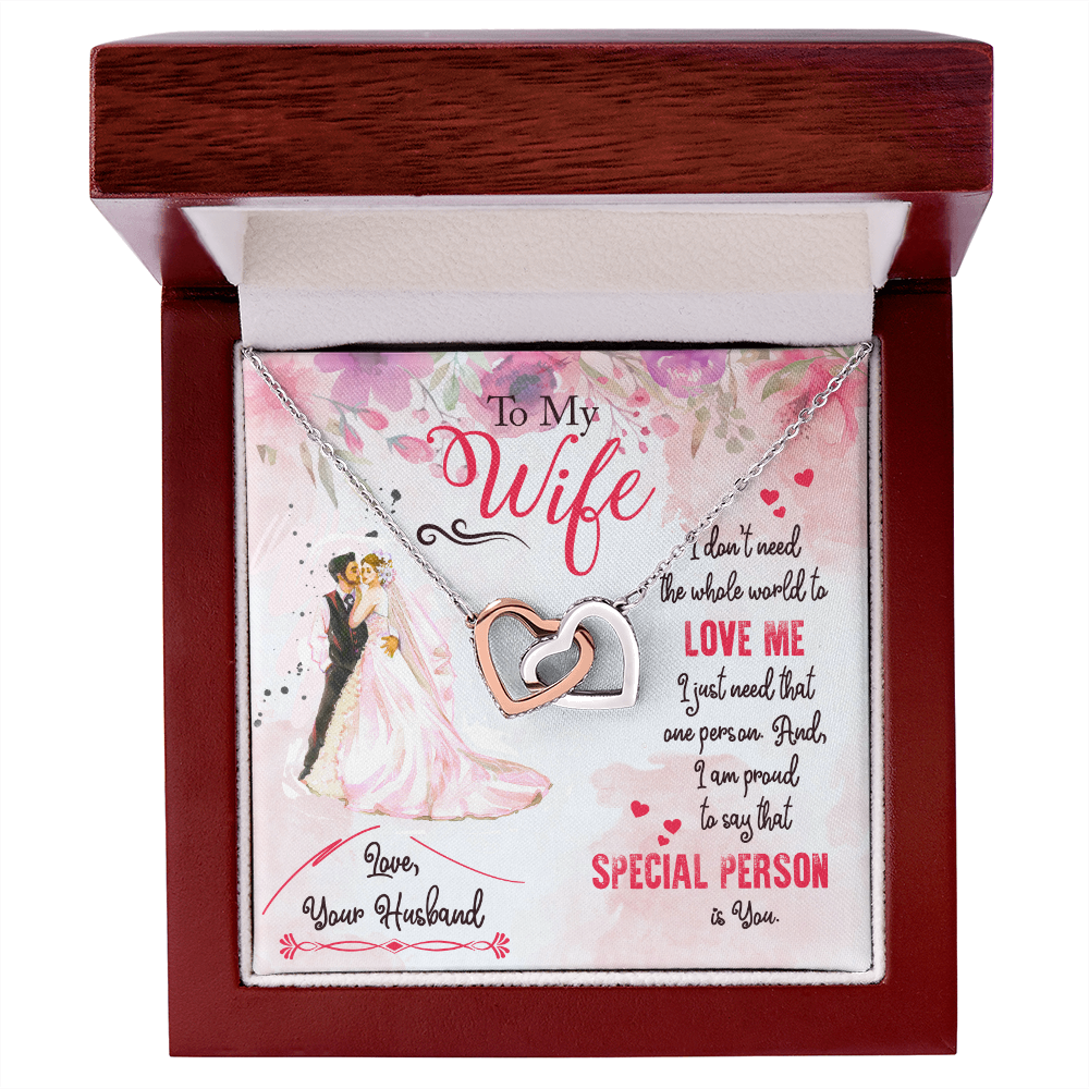 To My Wife Special Person Inseparable Necklace-Express Your Love Gifts