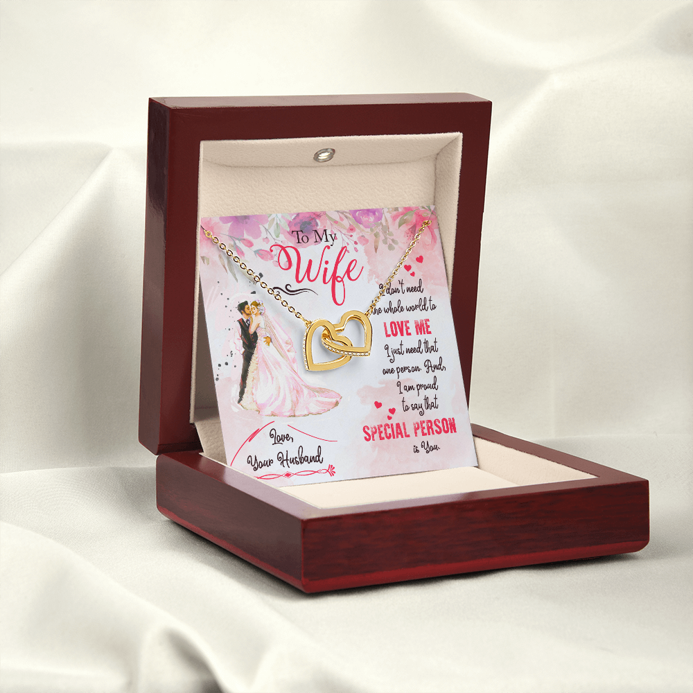 To My Wife Special Person Inseparable Necklace-Express Your Love Gifts