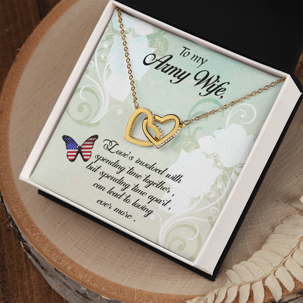 To My Wife Spending Time Together Army Wife Inseparable Necklace-Express Your Love Gifts
