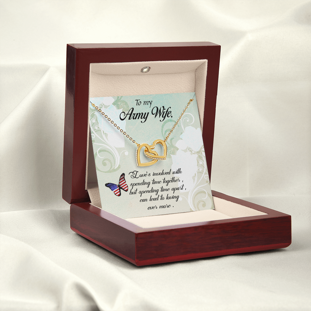 To My Wife Spending Time Together Army Wife Inseparable Necklace-Express Your Love Gifts