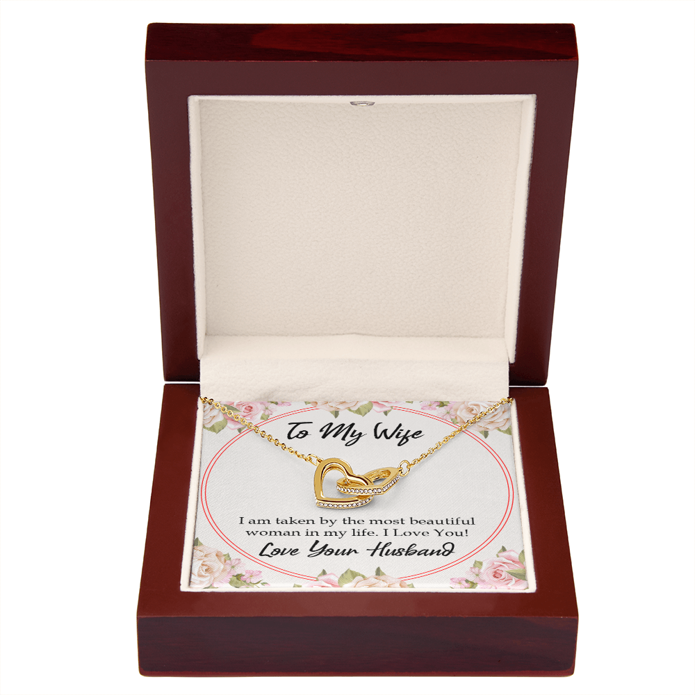 To My Wife Taken by The Most Beautiful Woman Inseparable Necklace-Express Your Love Gifts